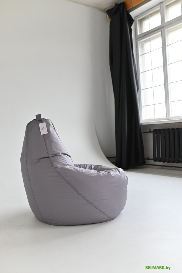 Кресло-мешок Mio Tesoro Груша XL GF-110x80-S (серебро) - фото2