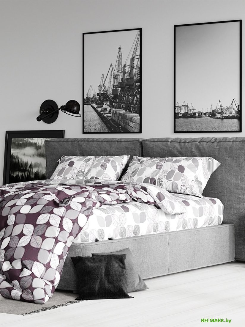 Постельное белье Реноме Семейный Жемчужная коллекция. Игра цвета 70040-1 (бязь) - фото2