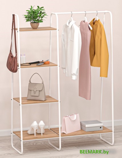 Стойка для одежды ЗМИ Скандинавия 1 ГСС1 (белый) - фото