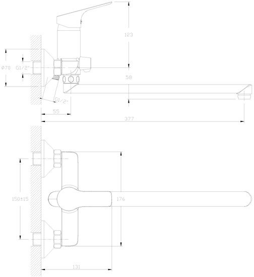 Смеситель Rossinka Silvermix RS29-33 - фото2