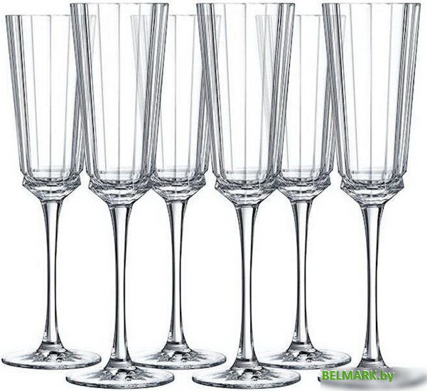 Набор бокалов для шампанского Cristal d'Arques Macassar Q4335 - фото