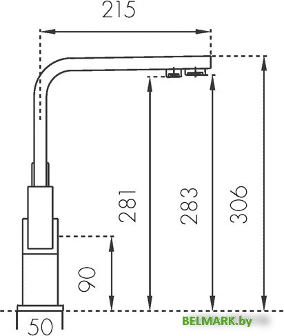 Смеситель Blue Water Taupo черный металлик - фото2