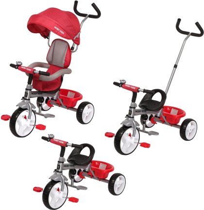 Детский велосипед Moby Kids Blitz 10x8 EVA (красный) - фото