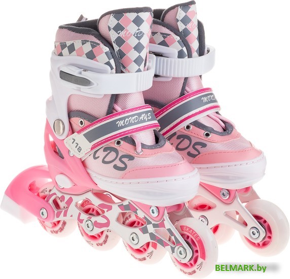 Роликовые коньки Favorit 1188-L-PN (р. 38-41) - фото