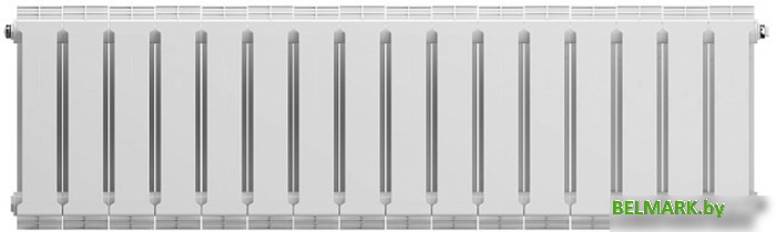 Биметаллический радиатор Royal Thermo PianoForte 300 Bianco Traffico (16 секций) - фото2
