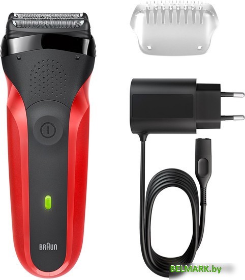Электробритва Braun Series 3 300s (красный) - фото