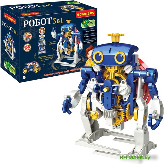 Набор для опытов Bondibon Робототехника 3 в 1 ВВ5190 - фото