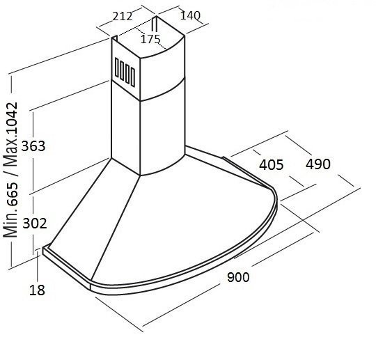 Кухонная вытяжка KUPPERSBERG Bona 90 B Bronze - фото2