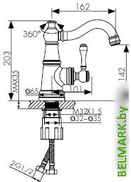 Смеситель Kaiser Aria 03011-3 - фото2