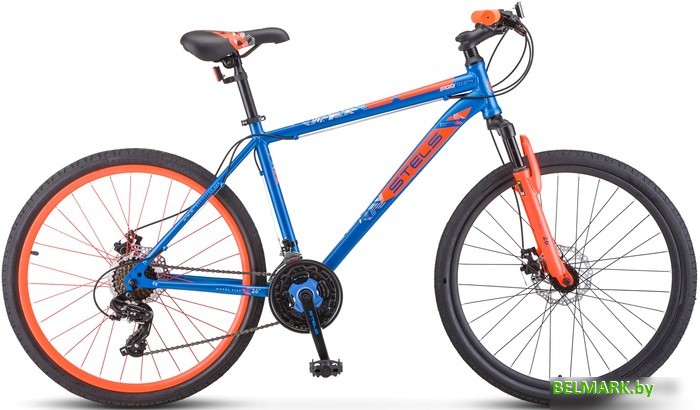 Велосипед Stels Navigator 500 MD 26 F020 р.20 2022 (синий/красный) - фото
