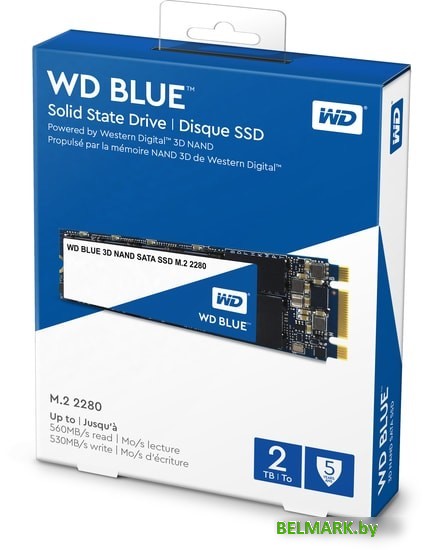 SSD WD Blue 3D NAND 2TB WDS200T2B0B - фото2