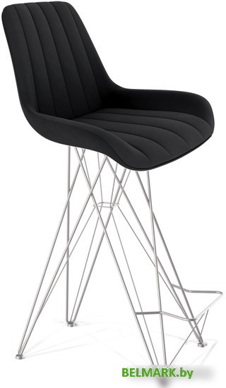 Стул Sheffilton SHT-ST37/S66 (ночное затмение/хром лак) - фото