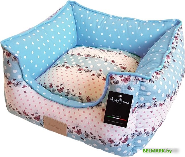 Лежак AntePrima Yolande YOLBUTTURPOIS01 (бело-голубой горошек) - фото