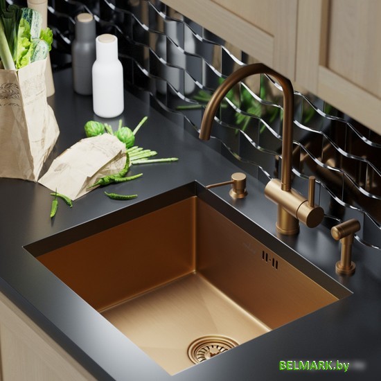 Кухонная мойка Mixline 548571 (бронза, 3 мм) - фото2