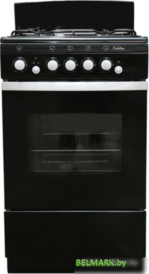 Кухонная плита De luxe 5040.36Г (Щ) (черная) - фото