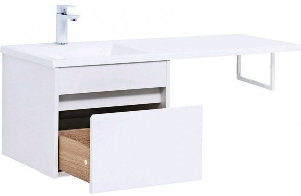 Aquanet Тумба под умывальник Токио 48 00236915 (левая, белый) - фото2