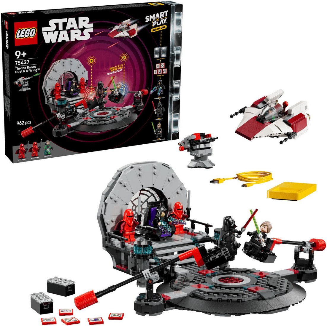 Конструктор LEGO Star Wars 75427 Smart Play Дуэль в тронном зале и истребитель A-wing - фото