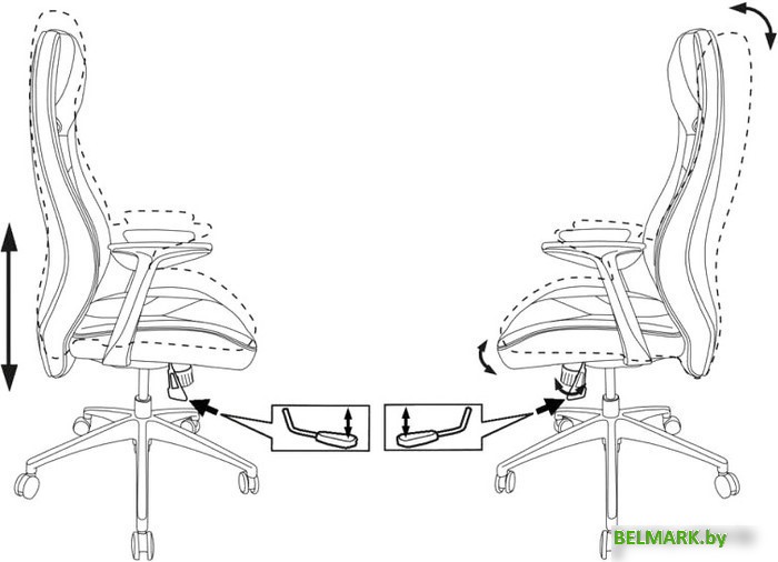 Кресло Бюрократ Zen/Black - фото2