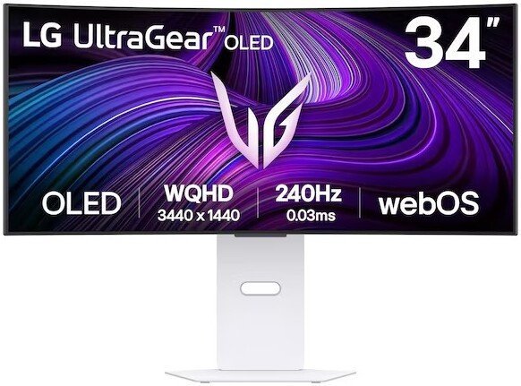 Smart монитор LG UltraGear OLED 34GX90SA-W - фото