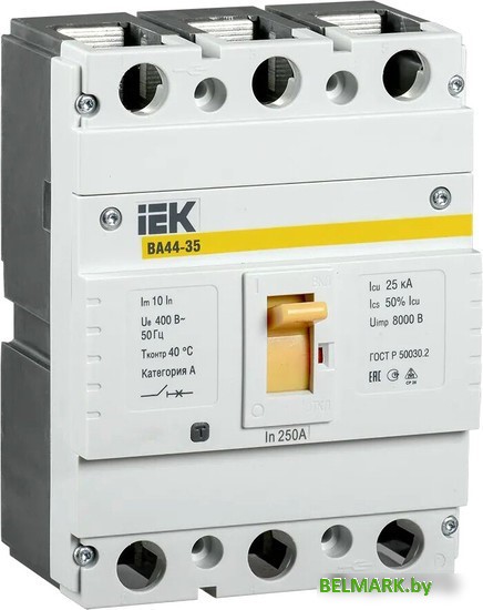 Выключатель автоматический IEK ВА 44-35 3P 200A 25kA SVA4410-3-0200 - фото