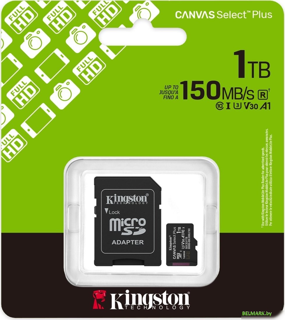 Карта памяти Kingston Canvas Select Plus microSDXC 1TB SDCS3/1TB (с адаптером) - фото2