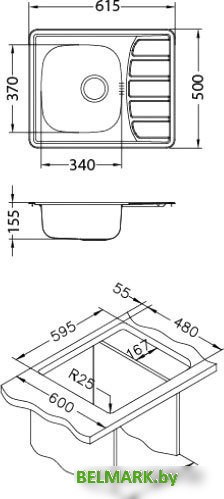 Кухонная мойка Alveus Zoom 10 - фото2