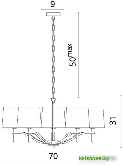 Подвесная люстра Divinare Soprano 1341/02 LM-5 - фото2