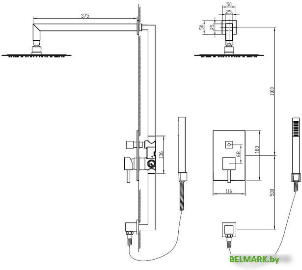 Душевая система RGW SP-54 - фото2