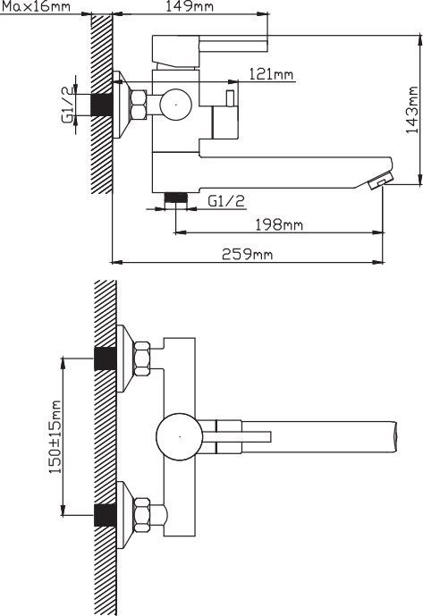 Смеситель Diadonna Д234-22S - фото2