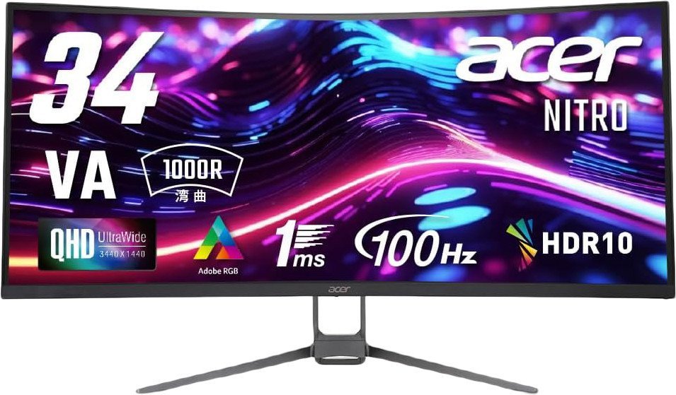 Игровой монитор Acer Nitro ED343CURHbmiippx UM.CE3EE.H01 - фото