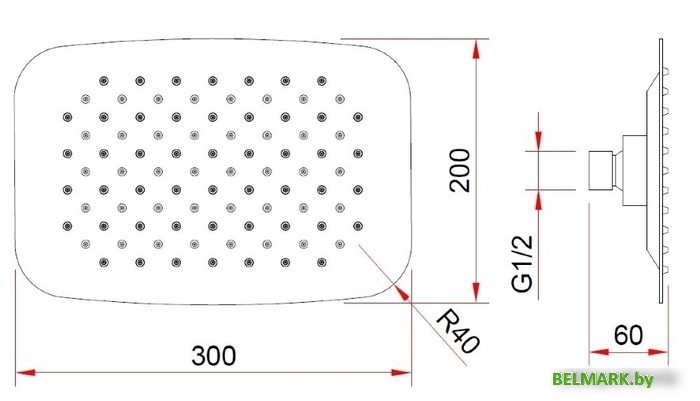 Душевая система Berges Wasserhaus Ventas 3O 073009 - фото2