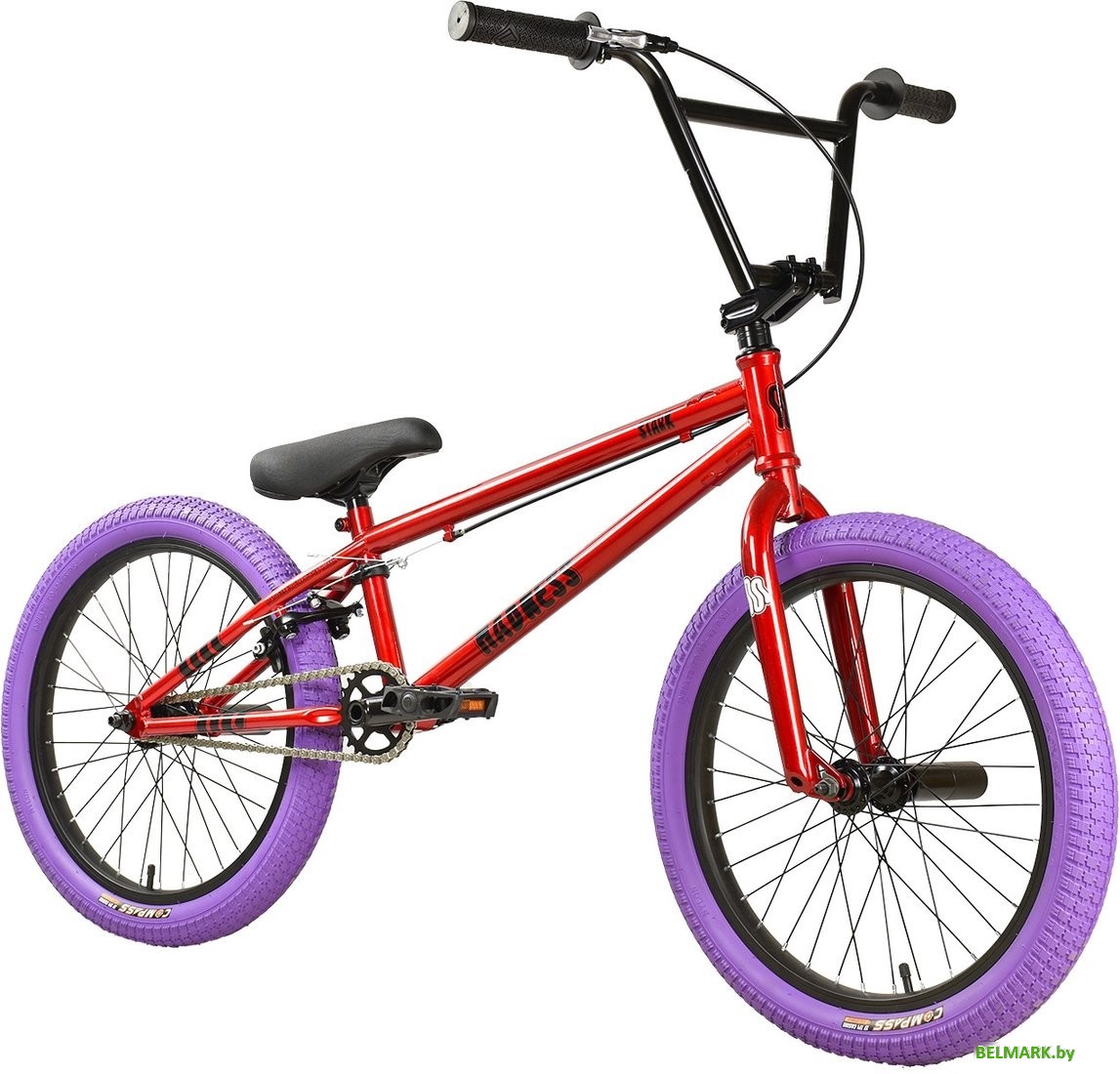 Велосипед Stark Madness BMX 5 Cr-Mo 2025 (красный/черный/фиолетовый) - фото2