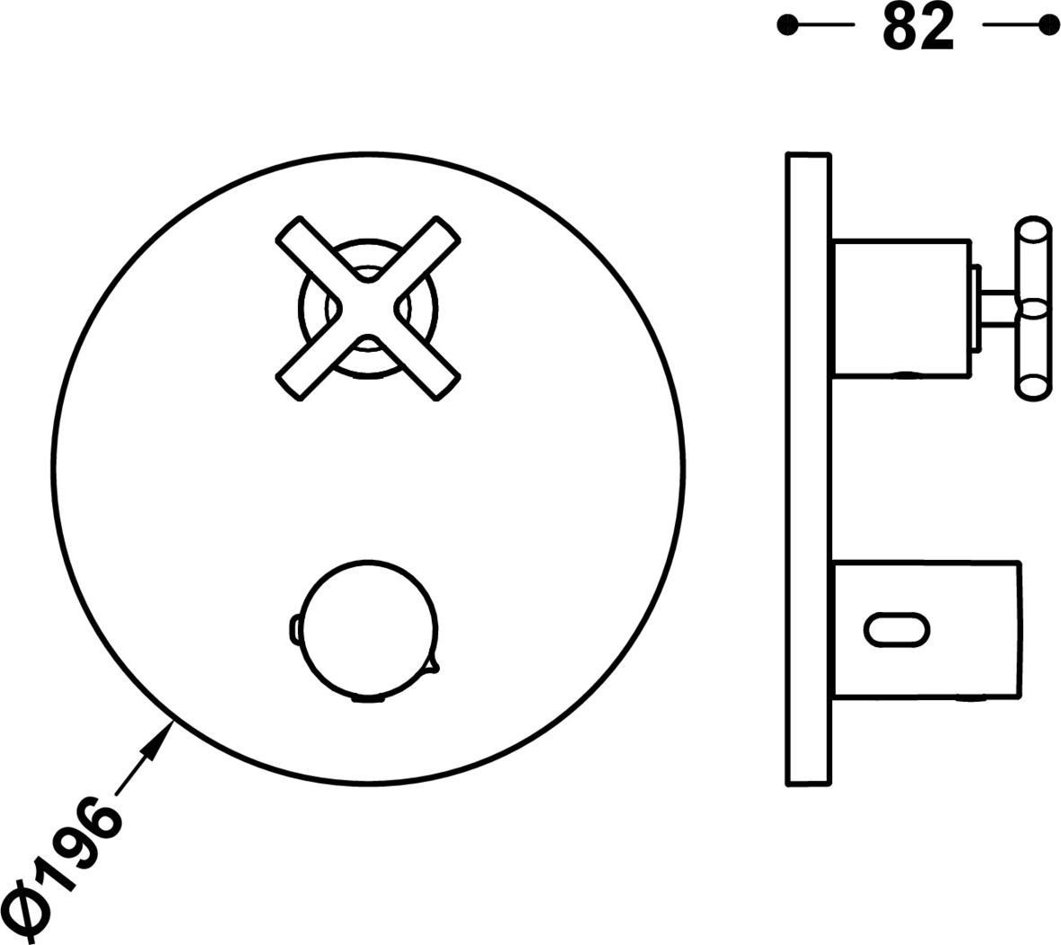 Смеситель без скрытого механизма Tres Montblanc 28325001 - фото2
