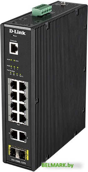 Управляемый коммутатор 2-го уровня D-Link DIS-200G-12PS/A2A - фото