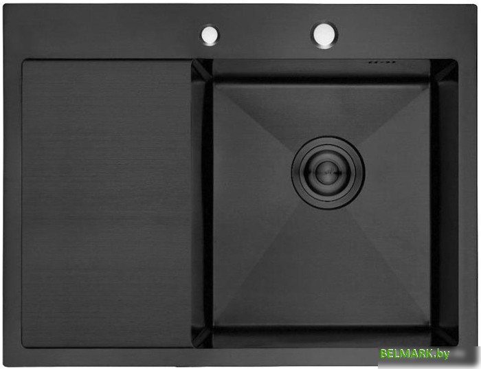 Кухонная мойка Gerhans K35848B-R (графит) - фото