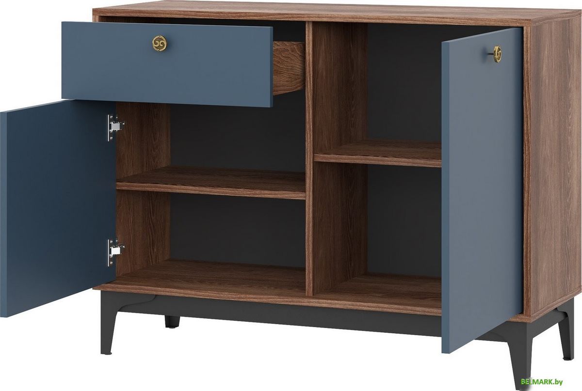 Тумба НК-Мебель Brass KM-3 (синий) - фото2