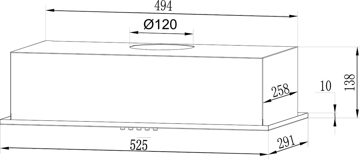 Кухонная вытяжка LEX GS Bloc Light 600 (нержавеющая сталь) - фото2