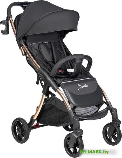 Коляска прогулочная «книга» Farfello Sunrise FS-002 (черный/золото) - фото