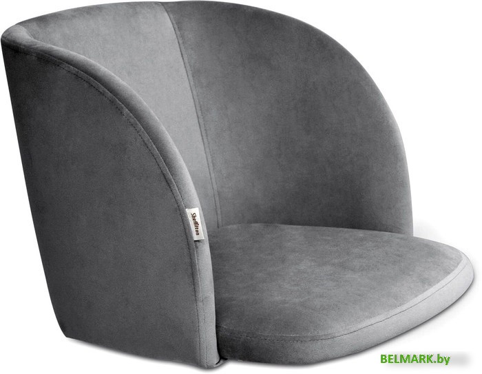 Стул с подлокотниками Sheffilton SHT-ST33/S122 (угольно-серый/темный орех/черный муар) - фото2