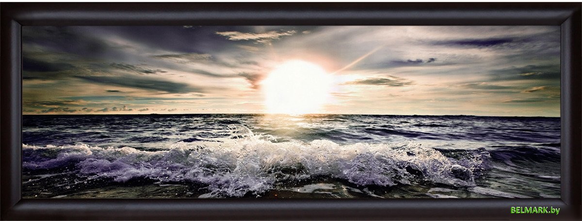 Картина Декарт Море закат прибой 8Л0543 - фото