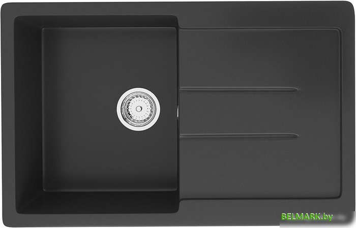 Кухонная мойка Ulgran U-507 (ультра-черный) - фото