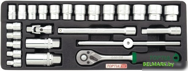 Набор торцевых головок Toptul GCAT2502 25 предметов - фото