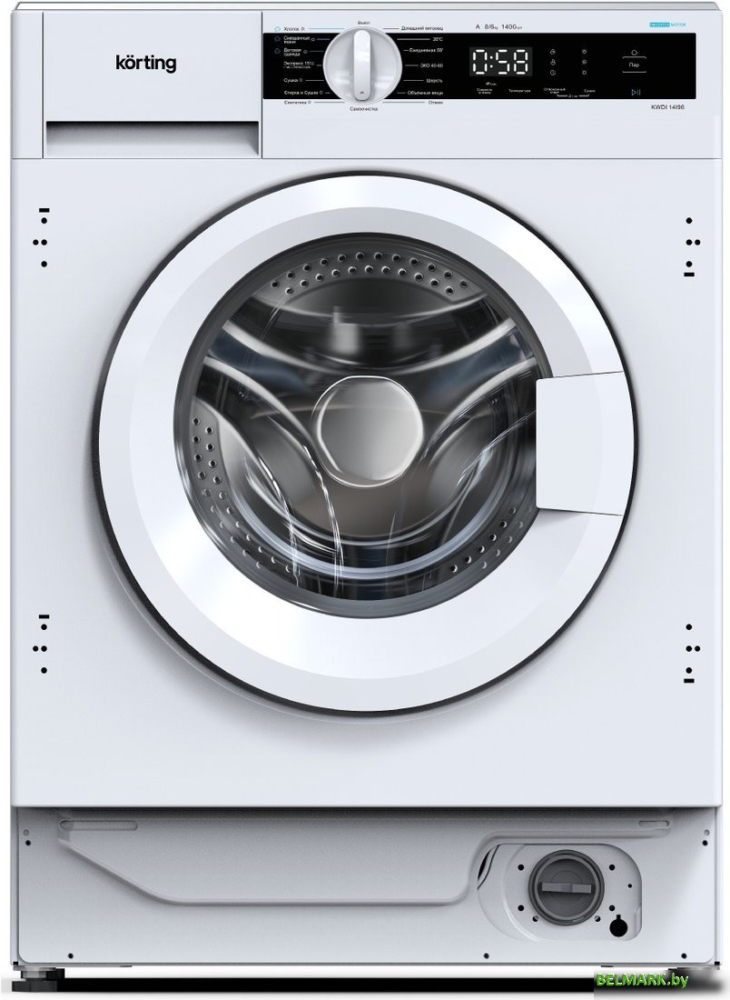Стирально-сушильная машина Korting KWMI 14I96 - фото