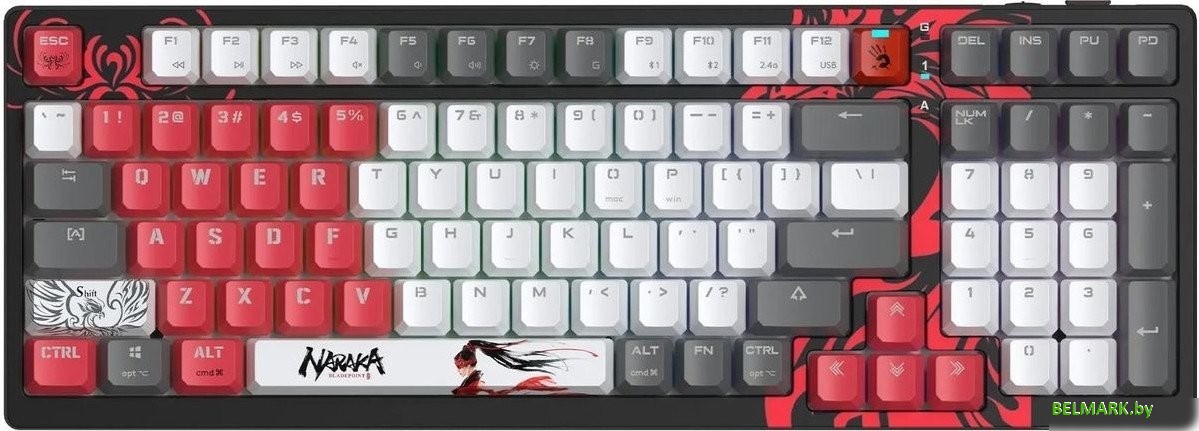 Клавиатура A4Tech Bloody WS98 Naraka (Bloody BLMS Red Plus) - фото2