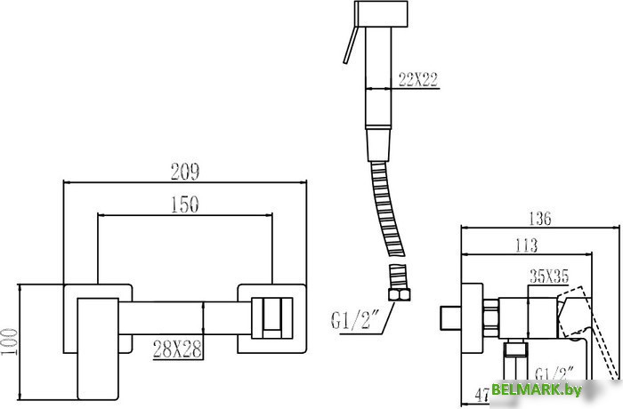 Смеситель Savol S-FXQ007L - фото2