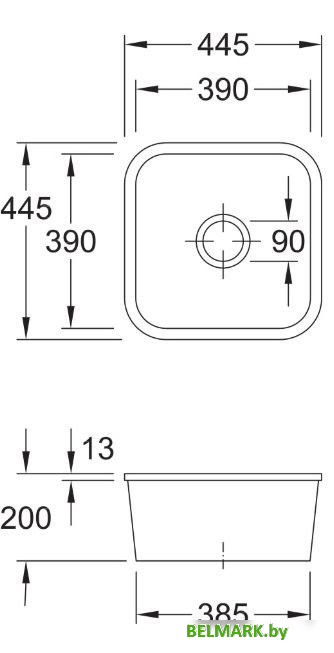 Кухонная мойка Villeroy & Boch Cisterna 50 670302R1 - фото2