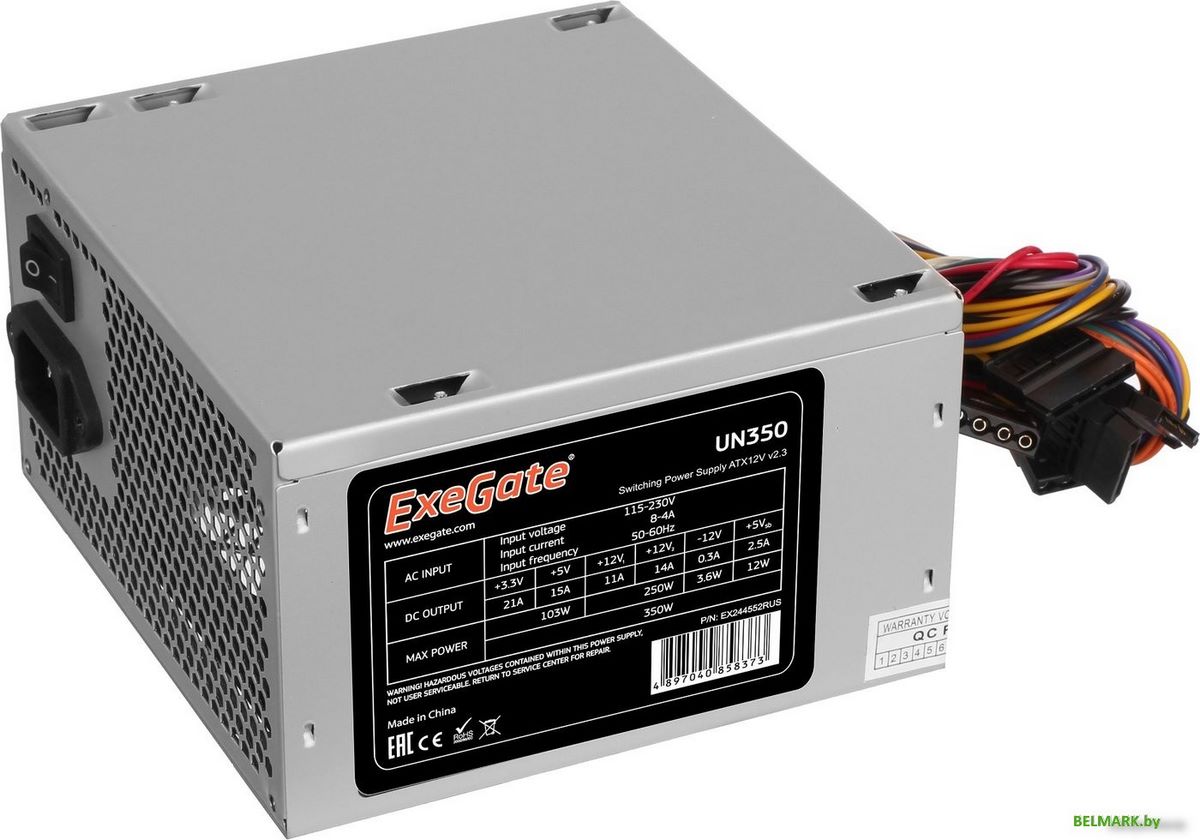 Блок питания ExeGate ATX-UN350 EX244552RUS - фото