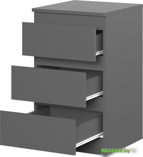 Тумба НК-Мебель Stern Т-9 3-я 72677834 (серый графит) - фото2