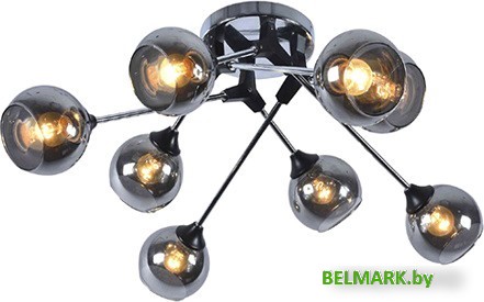 Люстра средней высоты Mirastyle MH-2276B/8 BK+CR - фото