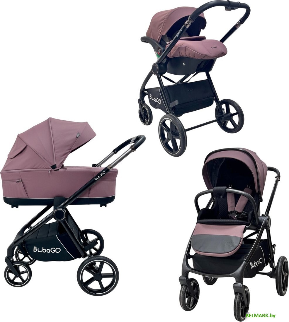 Универсальная коляска Bubago Niveta (3 в 1, лиловый) - фото
